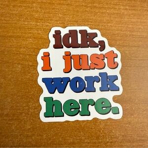 Multicolor Quote Sticker‎